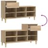 vidaXL Omarica za čevlje sonoma hrast 102x36x60 cm inženirski les
