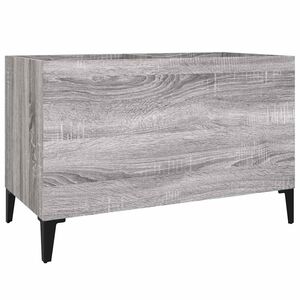 vidaXL Omarica za gramofonske plo&scaron;če siva sonoma 74,5x38x48cm inž. les