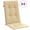 vidaXL Blazina za stol 4 kosi melanž bež 120x50x4 cm blago
