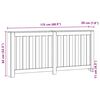 vidaXL Pokrov za radiator hrast 175x20x82 cm inženirski les