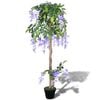 vidaXL Umetna Rastlina Visterija v Loncu 120 cm