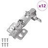 vidaXL Tečaj 12 kos Nikljeva 139 x 64,1 x 10 mm elezo