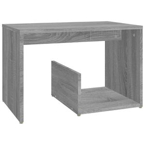 vidaXL Stranska mizica siva sonoma 59x36x38 cm inženirski les