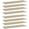 vidaXL Dodatne police za omaro 8 kosov sonoma hrast 100x30x1,5 cm