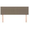 vidaXL Posteljno vzglavje taupe 144x5x78/88 cm blago