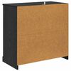 vidaXL Stranske omare 2 pcs Črna Orehovina 70 x 35,5 x 67,5 cm