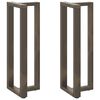 vidaXL Noge za barsko mizo v obliki črke T, 2 kosa, črne, 40x35x(110-111) cm, jeklo