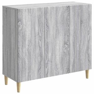 vidaXL Strani &scaron;al Siva Sonoma 89 x 34,5 x 80 cm Inženirski les