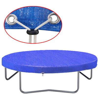 vidaXL Pokrivalo za trampolin PE 360-367 cm 90 g/m²