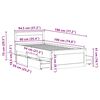 vidaXL Posteljni okvir brez vzmetnice z vzglavjem 90x190 cm borovina