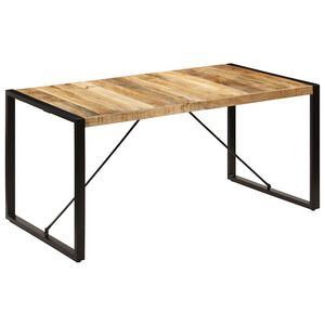 vidaXL Jedilna miza 160x80x75 cm trden mangov les