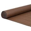 vidaXL Vrtna ograja dvostranska rjava 1,8x3 m PVC