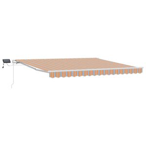 vidaXL Vlečna tenda večbarvno 400 &times; 300 cm Tkanina in aluminij