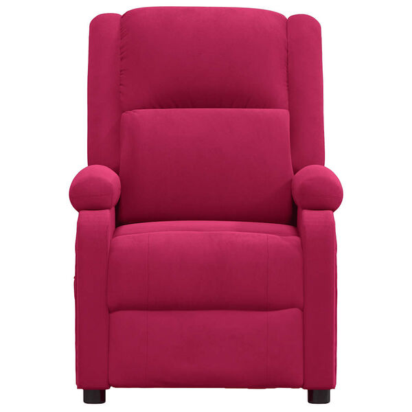 vidaXL Masažni stol vinsko rdeč žamet