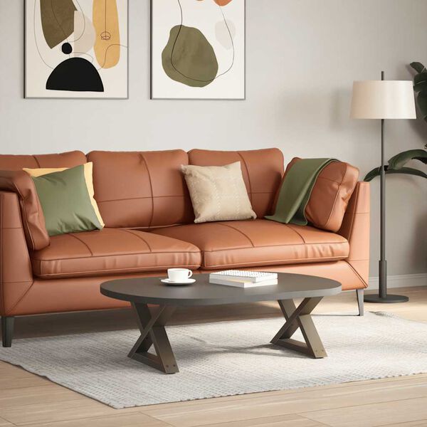 vidaXL Noge za klubsko mizico 2 kosa naravno jeklo 50 x (30-31,3) cm jeklo