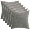 vidaXL Prevleka za blazino 6 pcs HEERLEN Temno siva 35 x 35 cm
