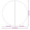 vidaXL Podloga za bazen Črna Ø 244 cm Poliester geotekstil