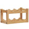 vidaXL Stojalo za vino za 6 steklenic 37x21x21 cm trdna hrastovina
