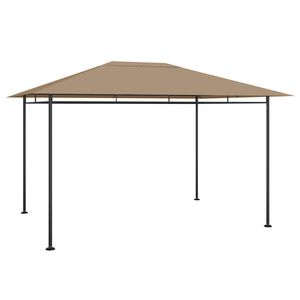 vidaXL Paviljon 384x281x270 cm taupe 180 g/m&sup2;