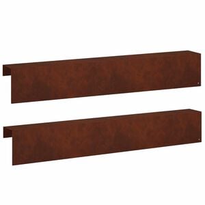 vidaXL Pokrivni profil za vrtno obrobo 2 kos 100 x 10 x 15 cm