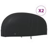 vidaXL Pokrivalo za motorno kolo črno 220x95x110 cm 210D oxford blago