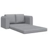 vidaXL Sofa postelja 60cm Svetlo siva blago