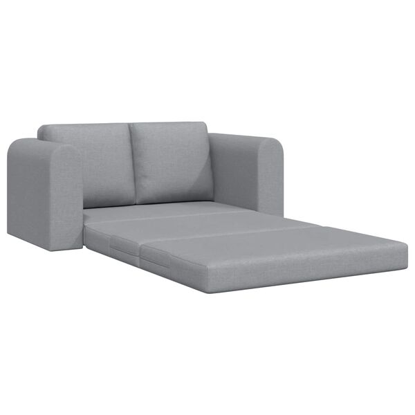 vidaXL Sofa postelja 60cm Svetlo siva blago