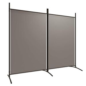 vidaXL Paravan 2-delni antracit 175x180 cm blago