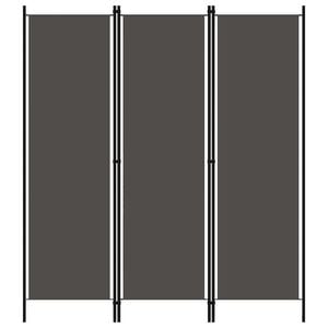 vidaXL Paravan 3-delni antraciten 150x180 cm