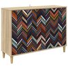 vidaXL Strani &scaron;al OMMEN Sonoma 102 x 33 x 75 cm Inženirski les
