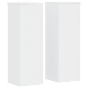 vidaXL Stojalo za rastline 2 kosa belo 33x33x100 cm inženirski les