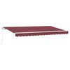 vidaXL Retraktilna tenda Burgundija 400 x 200 cm blago