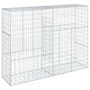 vidaXL Gabionska ko&scaron;ara s pokrovom 200x50x150 cm pocinkano železo