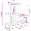 vidaXL Stojalo za rastline 58x25x51 cm trden les jelke