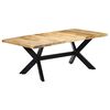 vidaXL Jedilna miza 200x100x75 cm trden mangov les