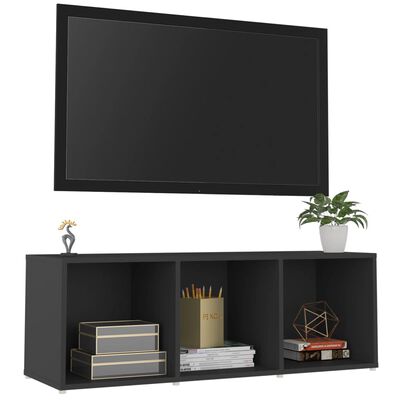 vidaXL TV omarica siva 107x35x37 cm iverna plošča