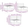 vidaXL Zunanja garnitura za sedenje 8 pcs Naravna Masiven les akacije