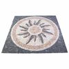 vidaXL Mozaik plo&scaron;čice sončni vzorec večbarvno 120 x 120 cm Marmor