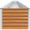 vidaXL Vrtna visoka greda 1164 x 50 x 36 cm Cinkana jeklena