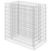 vidaXL Visoka greda gabion pocinkano jeklo 90x50x100 cm