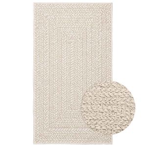 vidaXL Rug "ZIZUR" Cream 60x110 cm Juta videz Notranje in zunanje