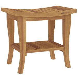 vidaXL Kopalni&scaron;ka mizica 50x35x45 cm trdna tikovina
