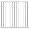 vidaXL Element Ograje ASSEN 170 x 150 cm Jeklo Siva