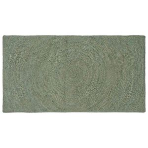 vidaXL Preproge za povr&scaron;ine Olivno zelena 60 x 110 cm Juta