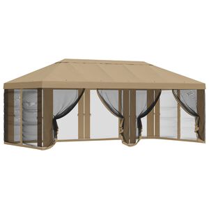 vidaXL Pokrov za gazebo s stranskimi stenami Bež 600,5 x 300,5 cm
