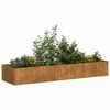 vidaXL Planter Rusty 280x80x40 cm Vremensko odporno jeklo