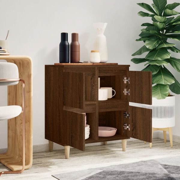 vidaXL Komoda rjav hrast 60x35x70 cm inženirski les