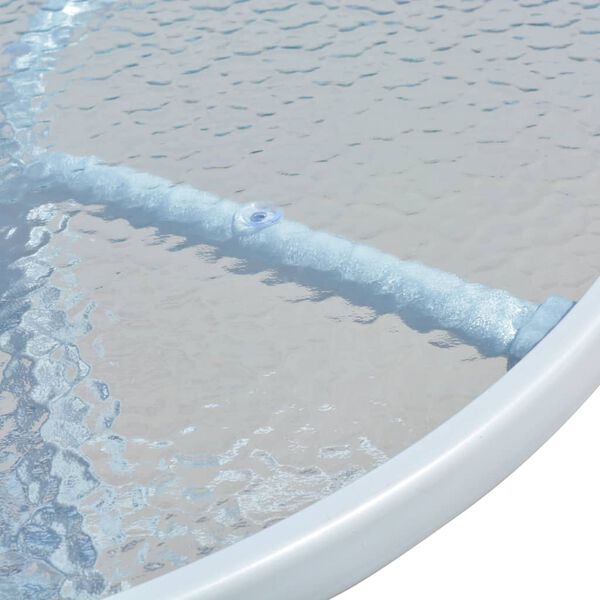 vidaXL Bistro miza siva 50x71 cm jeklo