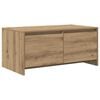 vidaXL Klubska miza Artisan hrast 90 x 50 x 41,5 cm Konstruiran les
