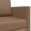vidaXL Sofa postelja 110cm Kapučino Umetno usnje